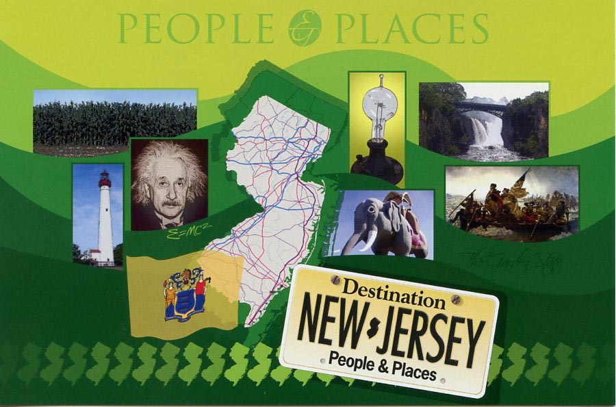 NJ People and Places Postcard